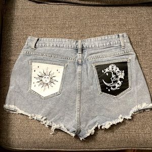 Sun and Moon Jean shorts
